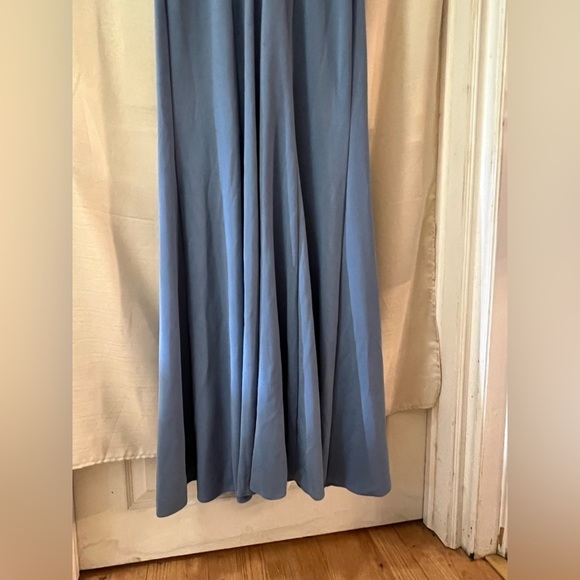 David’s bridal formal multi toned blue dress lace accent size 10 - Picture 8 of 12